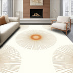 Minimalist Sun Burst Pattern Rug
