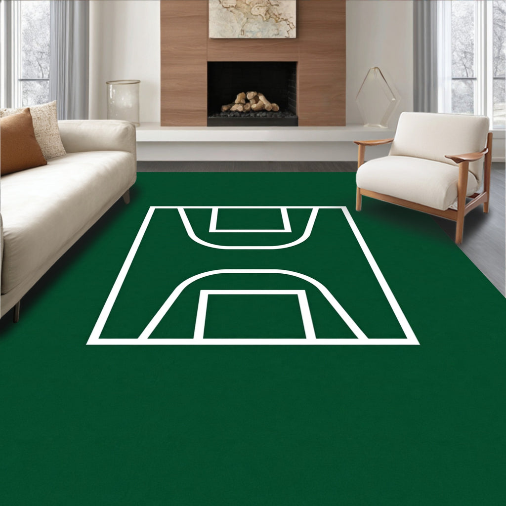 Modern Minimalist Court Rug