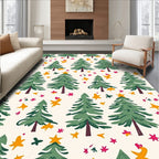Whimsical Woodland Tree Star Design Rug
