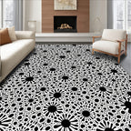 Scattered Floral Lace Pattern Rug