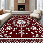 Ornate Floral Medallion Design Rug