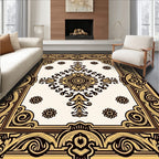 Ornate Floral Scrollwork Elegant Pattern Rug