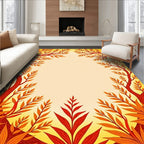 Autumn Tree Canopy Border Design Rug