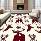 Reindeerflake Pattern Design Rug
