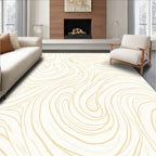 Swirling Lines Abstract Pattern Rug
