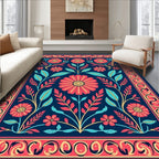 Floral Medallion Pattern Rug