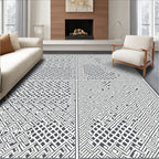 Intricate Maze Geometric Pattern Rug