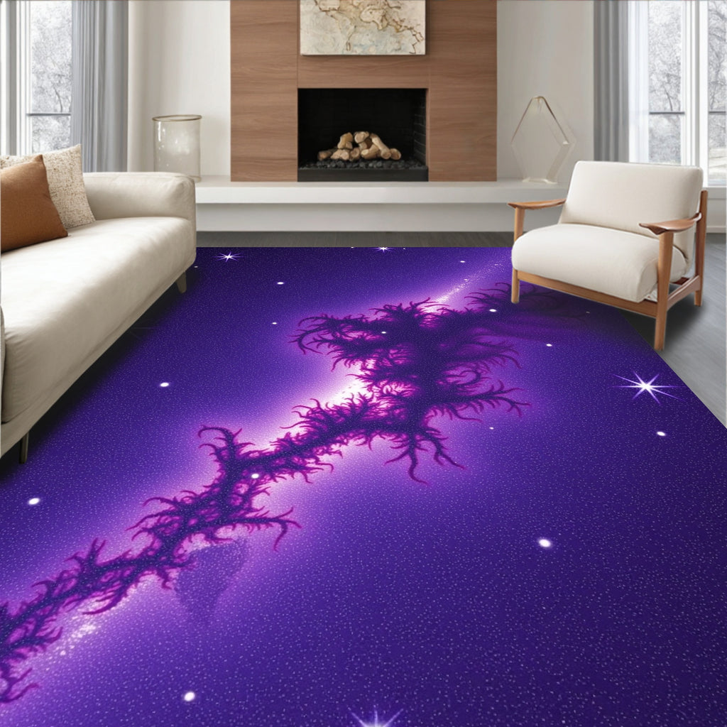 Galactic Cosmic Swirl Pattern Rug