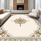 Classic Floral Border Medallion Design Rug