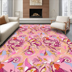 Vintage Floral Swirls Pattern Rug