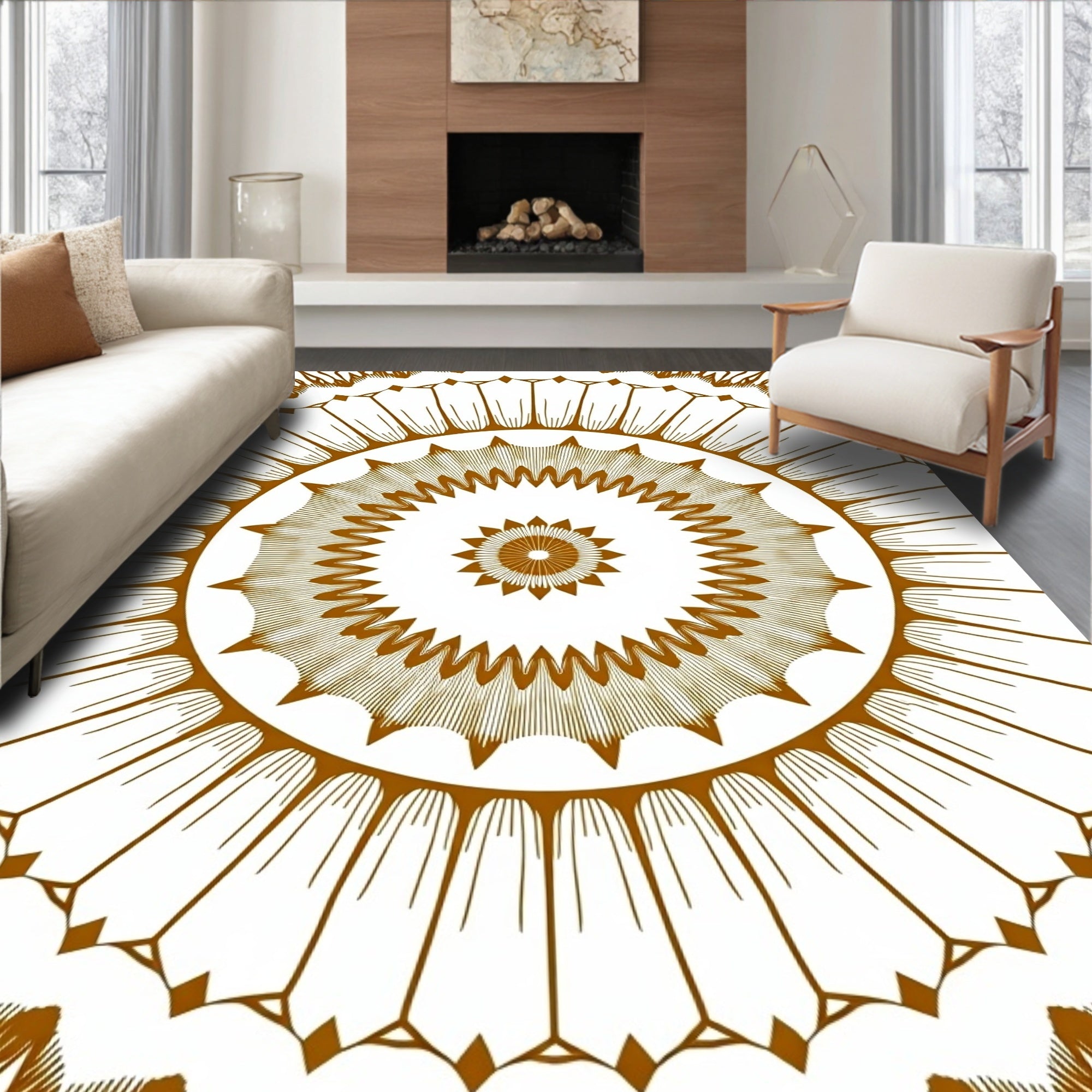 Mandala Geometric Pattern Design Rug