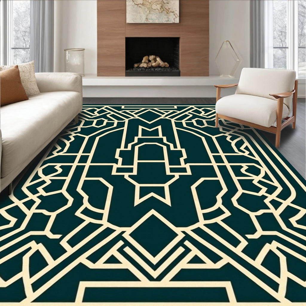 Abstract Geometric Pattern Design Rug