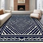 Bold Geometric Patterned Rug