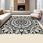 Intricate Floral Mandala Pattern Rug