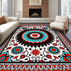 Bold Floral Sunburst Traditional Pattern Rug