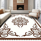 Intricate Mandala Floral Corner Design Rug