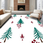 Forest Evergreen Berry Accents Rug