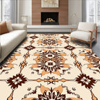 Vintage Floral Medallion Pattern Rug
