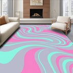 Pastel Swirl Pattern Rug