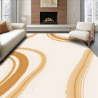 Organic Bronze Swirl Pattern Rug