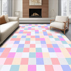 Pastel Squares Pattern Rug