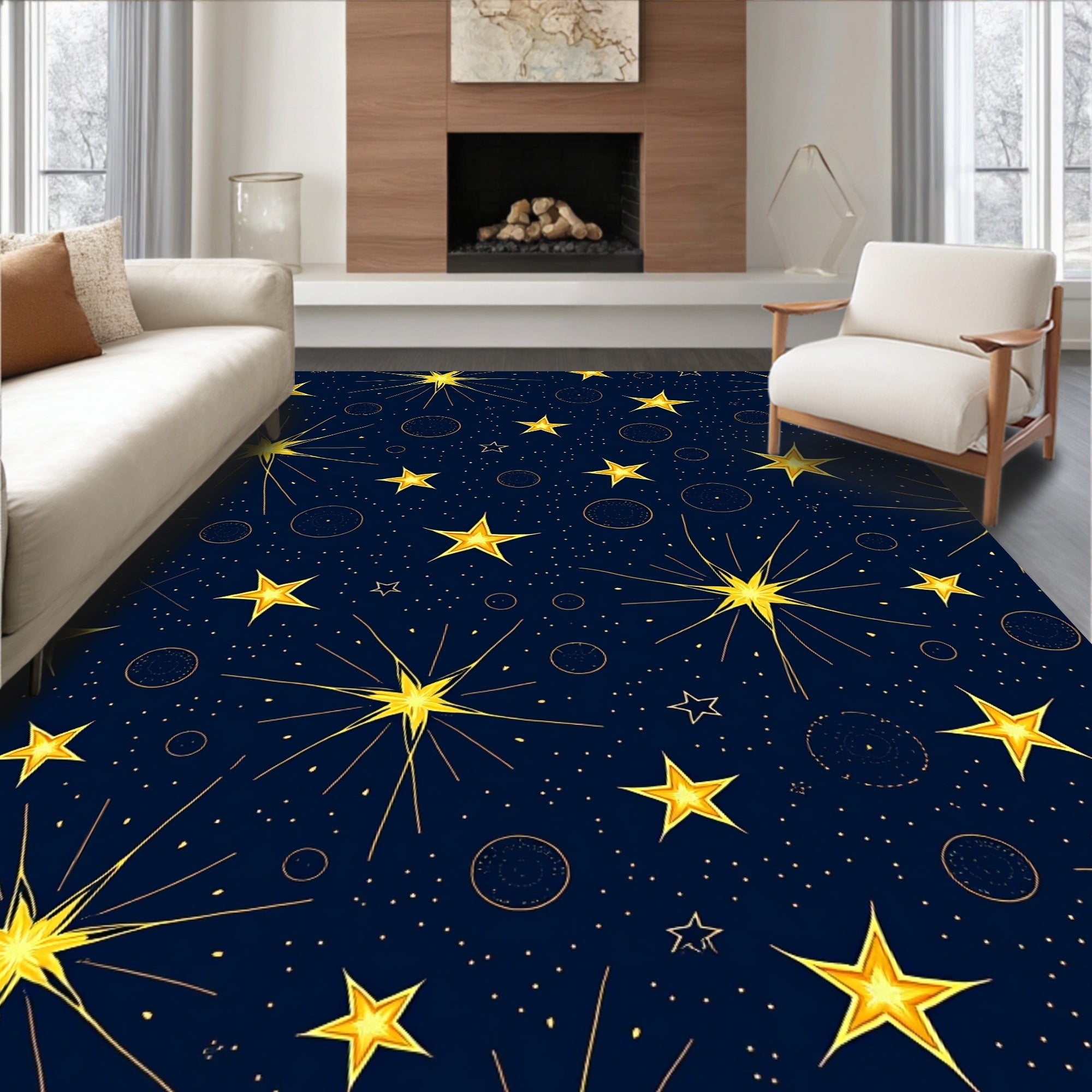 Celestial Starry Night Rug