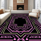 Art Deco Geometric Lines Design Rug