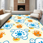 Whimsical Cartoon Character Pattern Rug