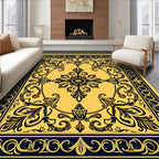 Elegant Floral Medallion Pattern Rug