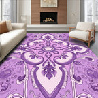 Ornate Floral Symmetry Design Rug