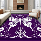 Whimsical Butterfly Floral Intricate Design Rug