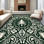 Elegant Trees Floral Symmetry Rug