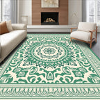 Greenery Floral medallion Pattern Rug
