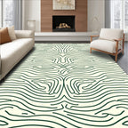Organic Wavy Line Pattern Rug