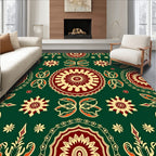 Ornate Mandala Floral Pattern Design Rug