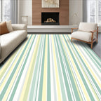 Pastel Vertical Stripe Pattern Design Rug
