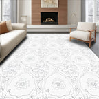 Line Art Floral Medallion Harmony Rug