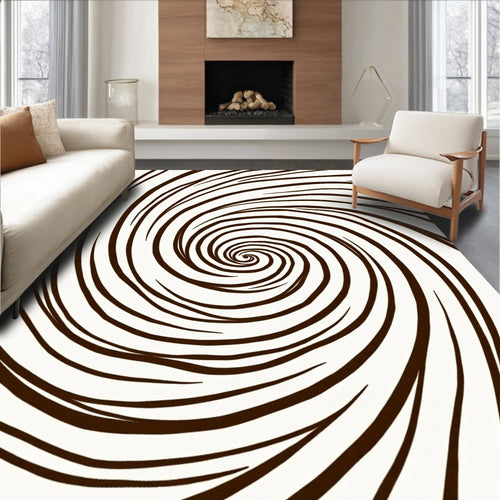 Abstract Swirl Pattern Rug