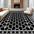Art Deco Style Repeating Pattern Rug