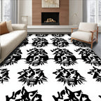 Bold Abstract Tribal Pattern Design Rug
