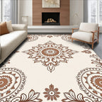 Elegant Floral Mandala Pattern Rug