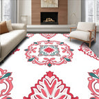 Ornate Medallion Floral Pattern Rug