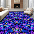 Vibrant Floral Art Nouveau Pattern Rug