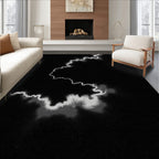 Dramatic Lightning Abstract Contemporary Rug