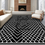 Bold Geometric Lattice Design Rug