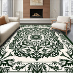 Rich Floral Center Medallion Pattern Rug