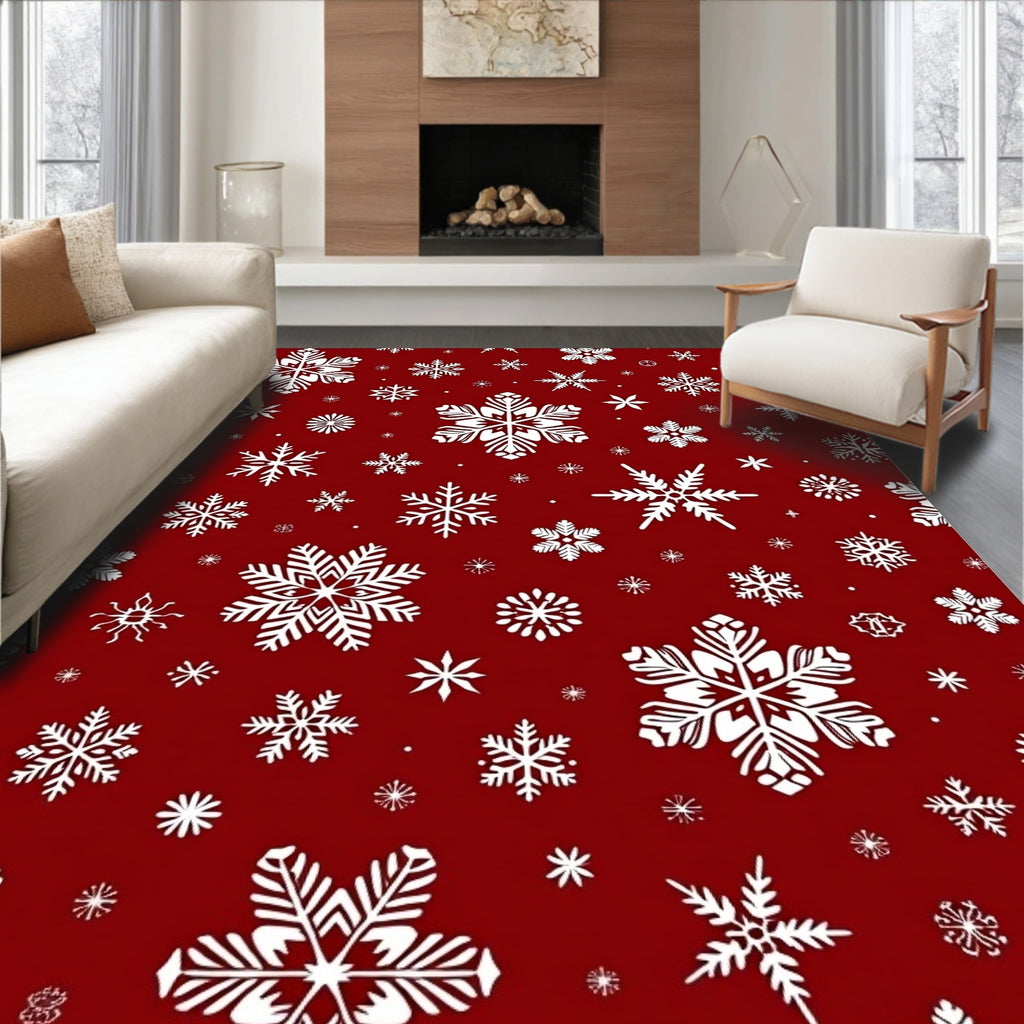 Winter Snowflake Classic Pattern Rug